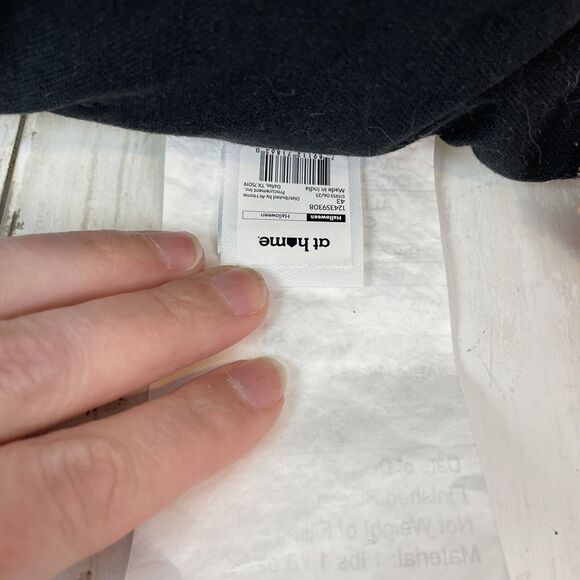 Trick It Treat Halloween Rectangular Throw Pillow  Decorative Pom Poms - NWT - Picture 8 of 10